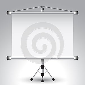 Projector roller screen