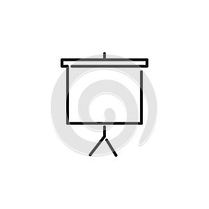Projector screen icon. Vector illustration.