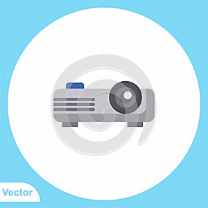 Projector vector icon sign symbol