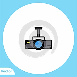 Projector vector icon sign symbol