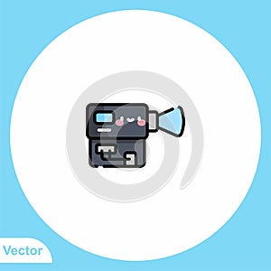 Projector vector icon sign symbol