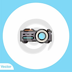 Projector vector icon sign symbol