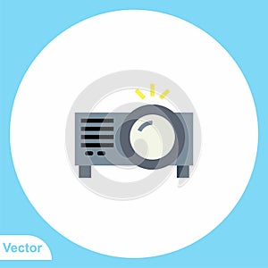 Projector vector icon sign symbol