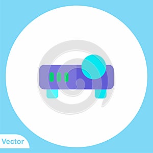 Projector vector icon sign symbol