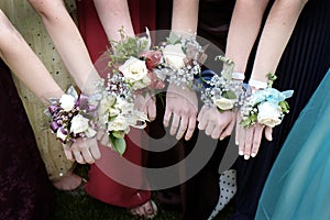 Prom Corsages Girls Beautiful Dresses photo
