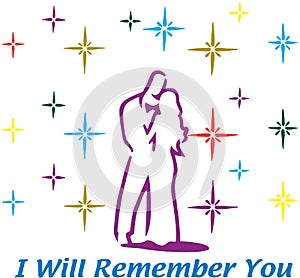 Prom I Will Remember You Vector Illustration