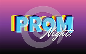Prom night party background for poster or flyer, Vector design Banner, invitation card