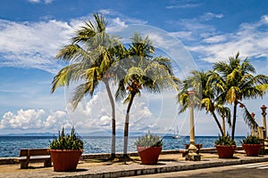 The promenade along Rizal Boulevard, City of Dumaguete, Philippines