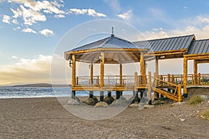 Promenade at Beach, Los Antiguos, Argentina