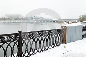 The promenade in Chelyabinsk