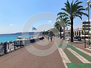 Promenade and coast, Nice, South of France