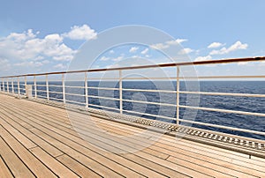 Promenade cruise ship deck.