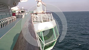 Promenade deck of cruise ship