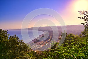 Promenade des Anglais on the Mediterranean Sea at Nice, France