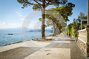 Promenade at Garda Lake near Lazise