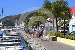 Promenade in Gustavia, St Barths