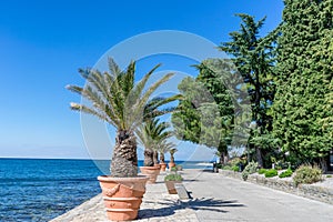 The promenade in Isola in Slovenia