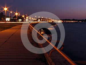 Promenade at night photo