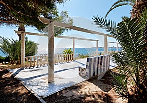 Promenade of Punta Prima. Spain photo