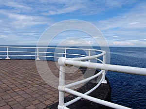 Promenade railings on seafront