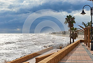 Promenade of Roquetas de Mar photo