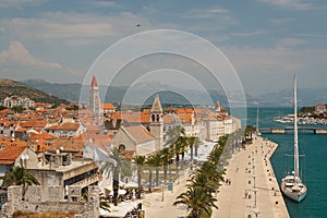Promenade of Trogir, Croatia photo