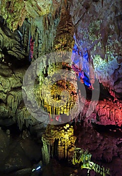 Prometheus Cave also Kumistavi Cave near Tskaltubo in the Imereti region, Georgia photo