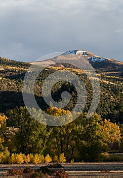 Prominent Landmark Del Norte Peak is South of Colorado State Highway 160. photo