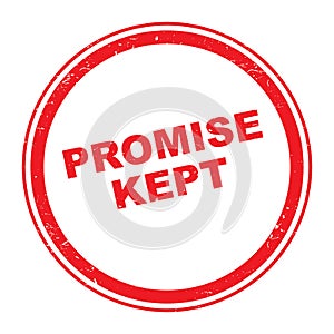 Promise kept stamp