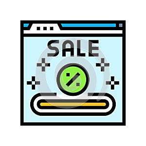 promo code color icon vector illustration