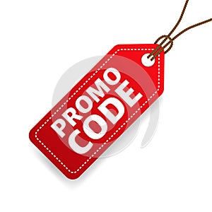 Promo code, coupon code. Flat vector design