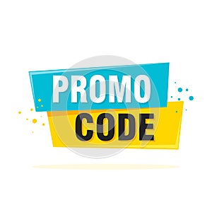 Promo code, coupon code. Flat vector set design illustration on white