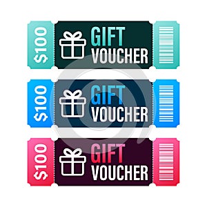 Promo code. Vector Gift Voucher with Coupon Code. Premium eGift Card Background for E-commerce, Online Shopping. Marketing. Vector