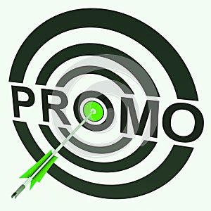 Promo Target Shows Promoted Shopping Sale