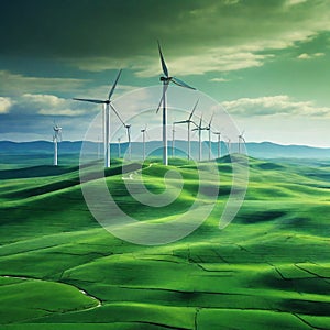promotes environmental conservation and reduces carbon emissions known as green energy photo