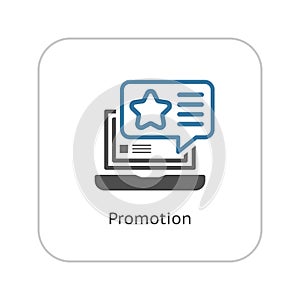 Promotion Icon. Flat Design