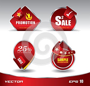 Promotion sale red photo