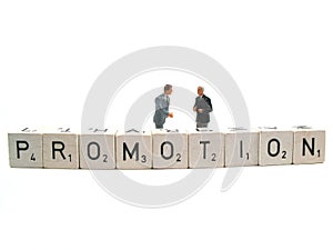 Promotion spelled out photo