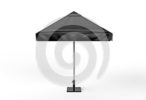 Promotional Aluminum Sun Pop Up parasol Umbrella For Advertising. 3d rending illustration.