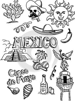 Mexico doodle