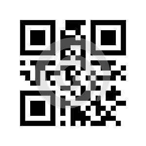 Promotional QR code - Black Friday. Ready to use. EPS 10 vector