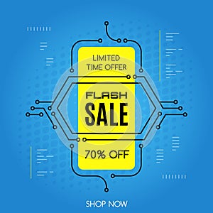 Promotional sale banner template design