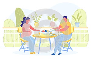 Prompt Banner, Married Couple have Lunch Together