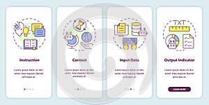 Prompt key elements onboarding mobile app screen