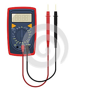Prompt multimeter on transparent background