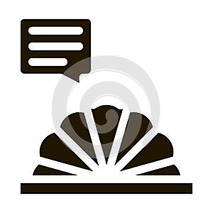 Prompter Icon Vector Glyph Illustration