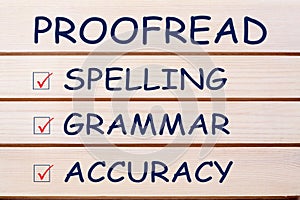 Proofread Spelling Grammar Accuracy photo