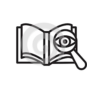 proofreading icon isolated on white background