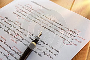 proofreading paper on process of service