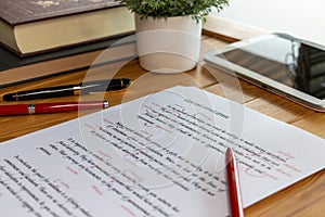 proofreading paper on process of service